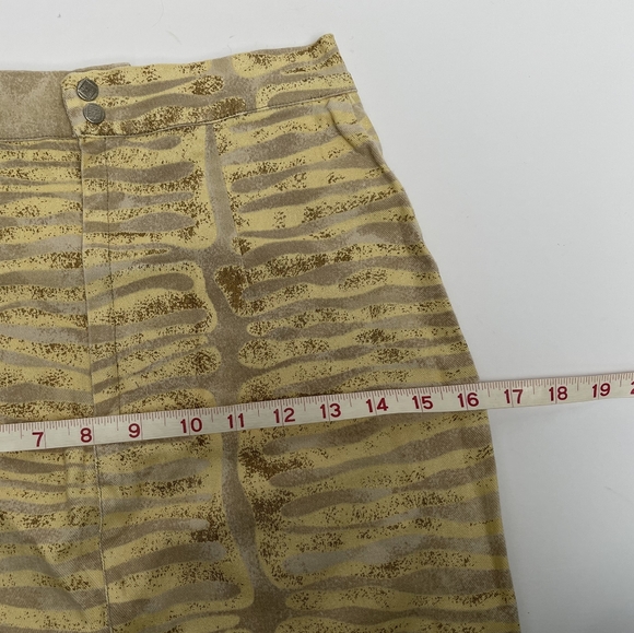 RARE Legatte Jeans Yellow Animal Print Jacket Skirt Set - Picture 12 of 15